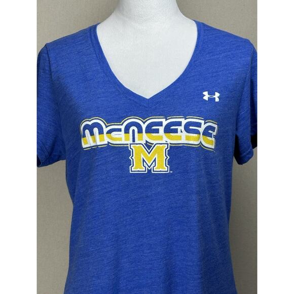 Under Armour Performance Semi Fitted Women’s XL V-Neck T-Shirt McNeese Cowboys - Picture 2 of 10